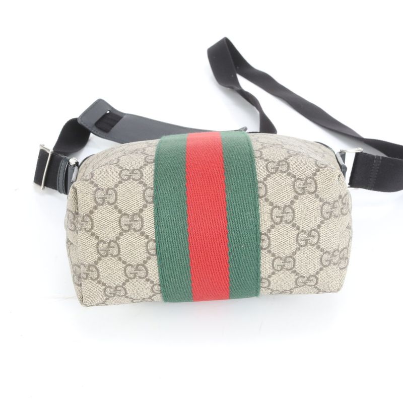 Gucci GG Supreme Sherry Line 471454 Leather Shoulder Bag Crossbody Messenger