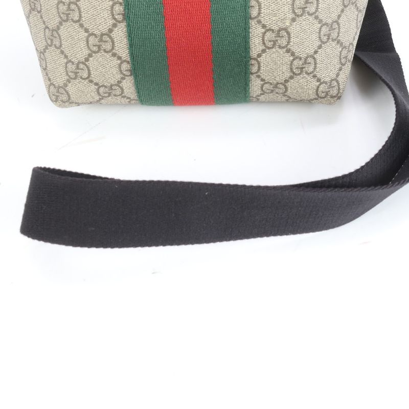 Gucci GG Supreme Sherry Line 471454 Leather Shoulder Bag Crossbody Messenger