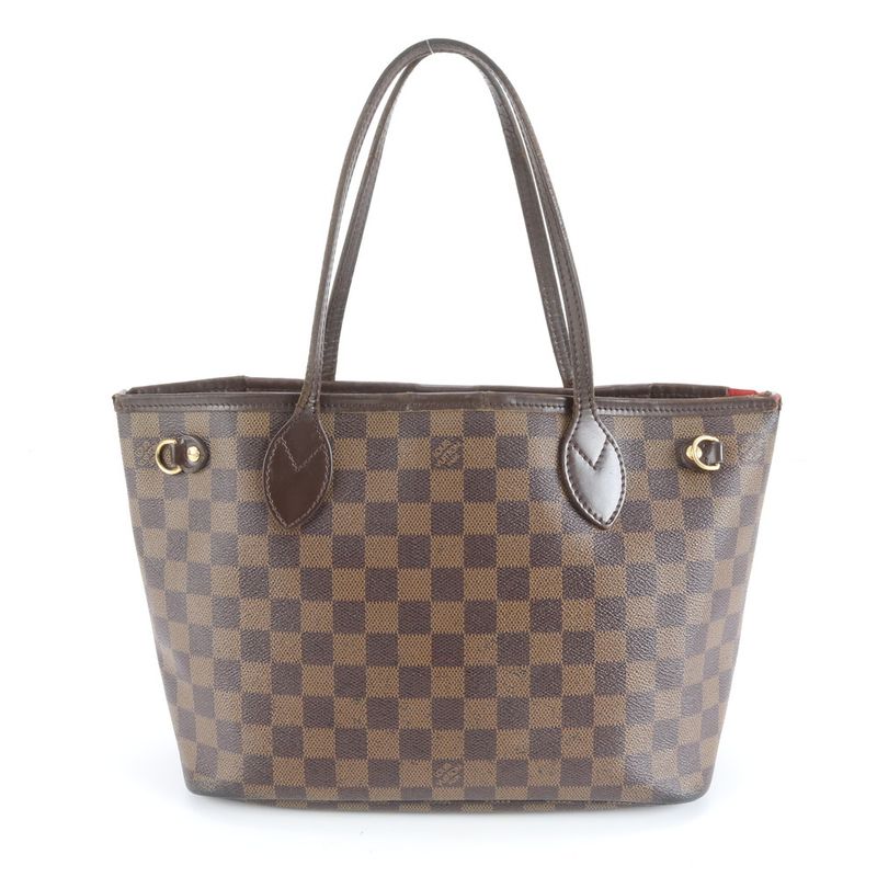 Louis Vuitton Damier Neverfull PM N41359 Leather Tote Bag Shoulder Hand Ladies