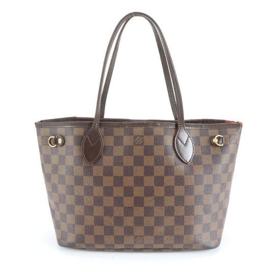 Louis Vuitton Damier Neverfull PM N41359 Leather Tote Bag Shoulder Hand Ladies