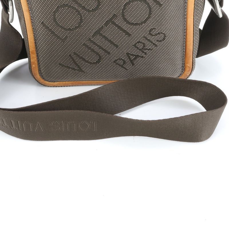 Louis Vuitton Damier Jean Citadin M93040 Leather Shoulder Bag Crossbody