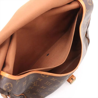 Louis Vuitton Monogram Saumur 35m42254 Leather Shoulder Bag Crossbody Messenger