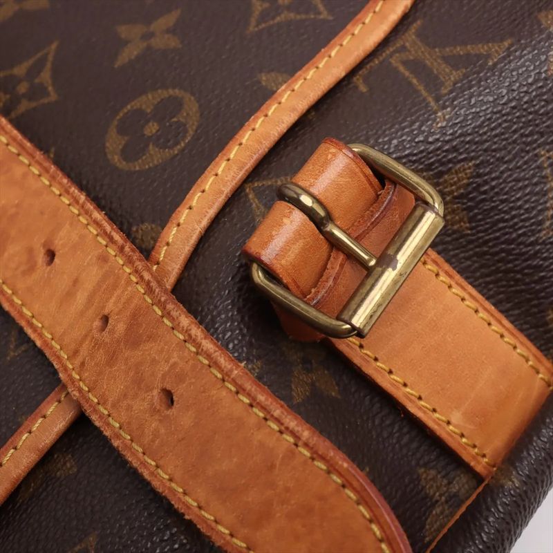 Louis Vuitton Monogram Saumur 35m42254 Leather Shoulder Bag Crossbody Messenger