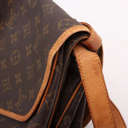 Louis Vuitton Monogram Saumur 35m42254 Leather Shoulder Bag Crossbody Messenger