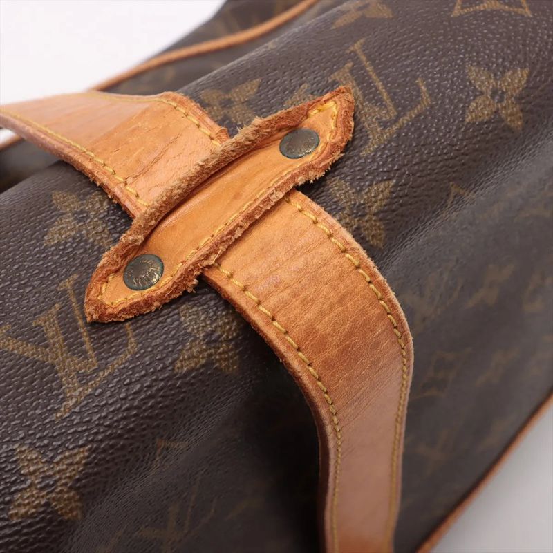 Louis Vuitton Monogram Saumur 35m42254 Leather Shoulder Bag Crossbody Messenger