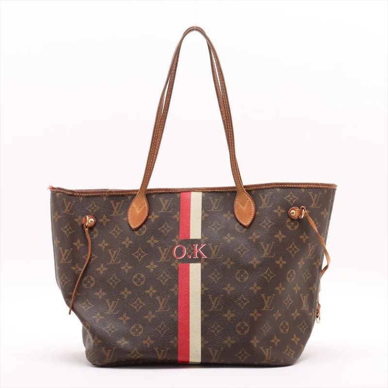 Louis Vuitton Monogram Neverfull MM M40156 Leather Tote Bag Shoulder Hand A4