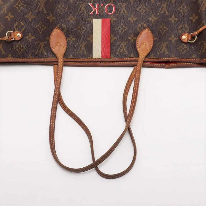 Louis Vuitton Monogram Neverfull MM M40156 Leather Tote Bag Shoulder Hand A4