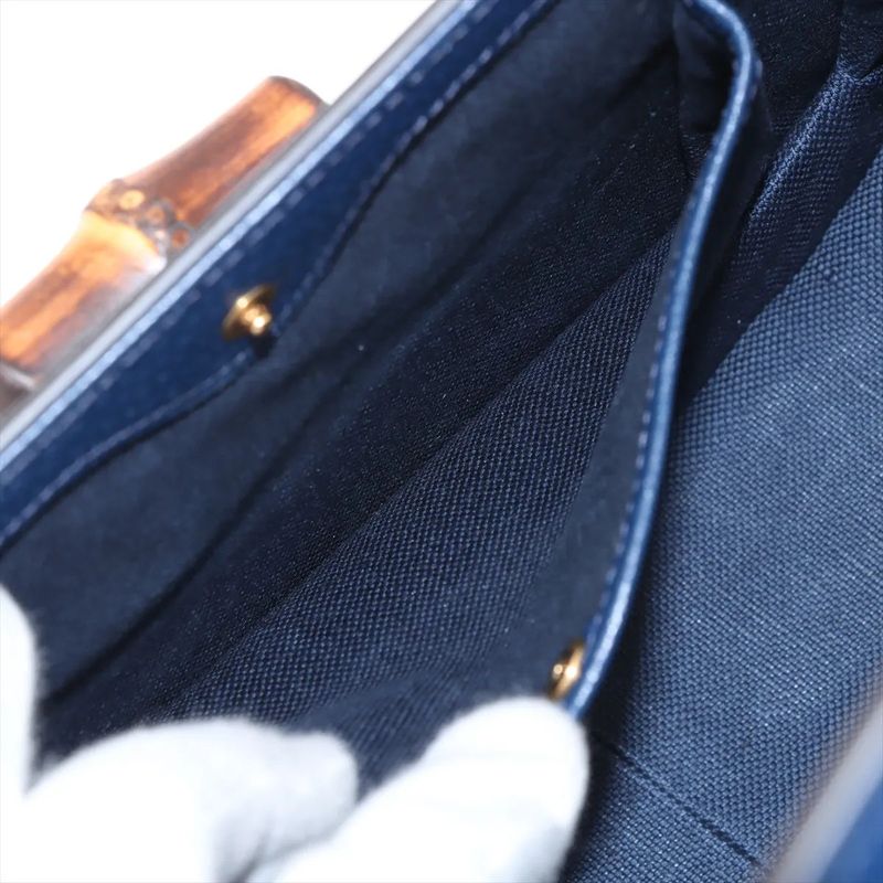 Unused Gucci Bamboo 1947 GG Logo 678489 Leather 2WAY Handbag Crossbody Shoulder