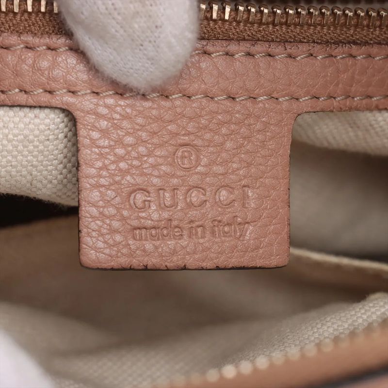 Gucci Bamboo Bella Hobo 269949 Leather Shoulder Bag Hand Genuine Leather