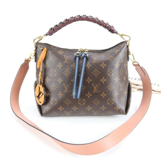 Louis Vuitton Monogram Mini Zipped Hobo M55090 2WAY Shoulder Bag Crossbody Hand