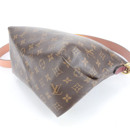 Louis Vuitton Monogram Mini Zipped Hobo M55090 2WAY Shoulder Bag Crossbody Hand