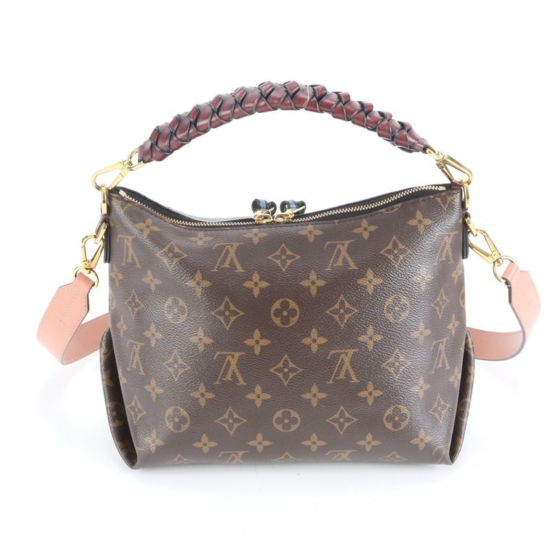 Louis Vuitton Monogram Mini Zipped Hobo M55090 2WAY Shoulder Bag Crossbody Hand