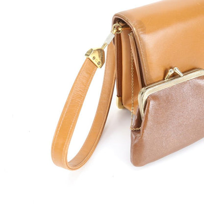 Vintage Christian Dior Clutch Leather 2WAY Shoulder Bag Brown Ladies RRM Dc14-5