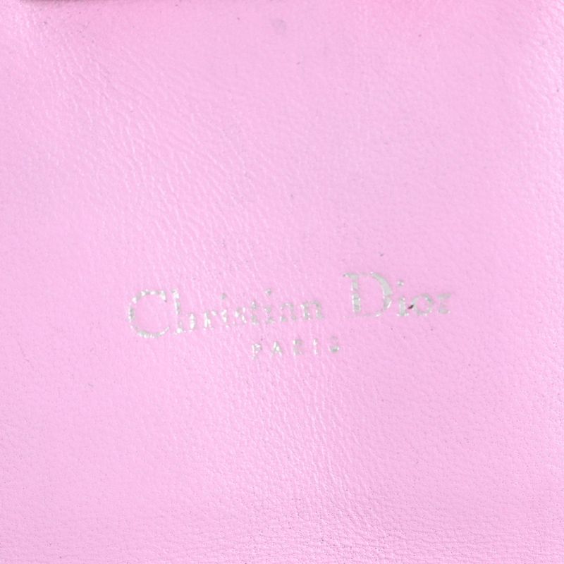 Christian Dior New Rock Tweed Leather Silver Chain Shoulder Bag Crossbody