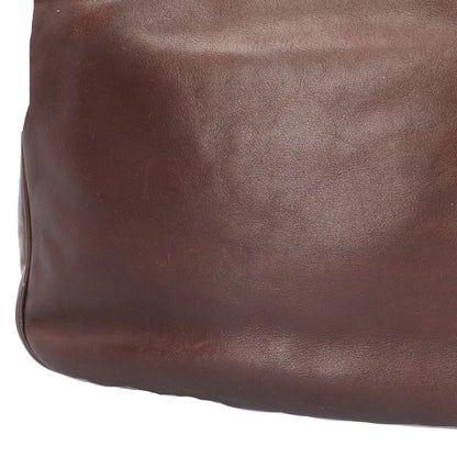 Gucci Bamboo Shoulder Bag Leather 001/1705/1638 Brown Women's Gucci Used Gucci