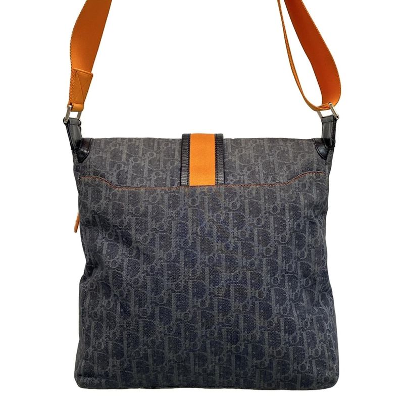 DIOR Christian Dior Shoulder Bag Flight Trotter Gray X Light Gray X Black