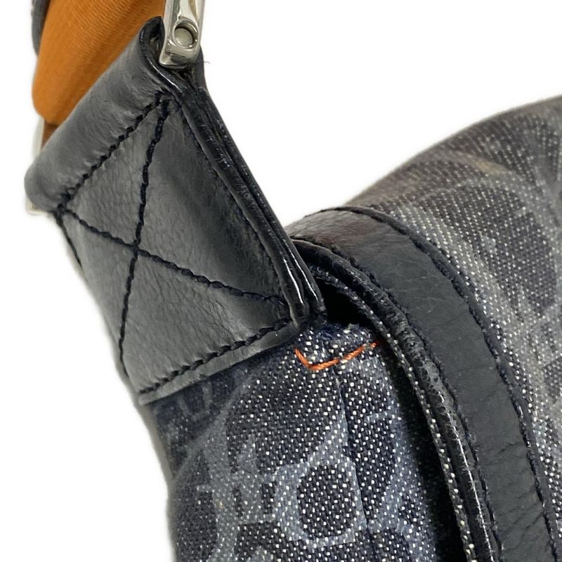 DIOR Christian Dior Shoulder Bag Flight Trotter Gray X Light Gray X Black