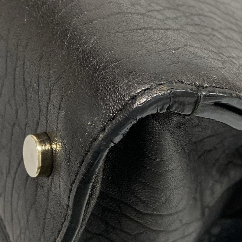 DIOR Christian Dior Handbag All Ever Black X Green Bee Leather