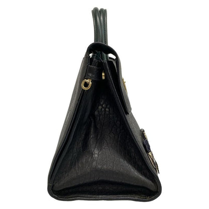 DIOR Christian Dior Handbag All Ever Black X Green Bee Leather