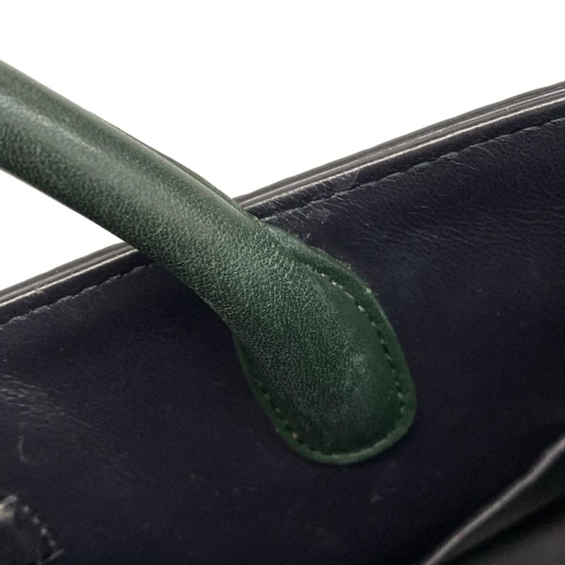 DIOR Christian Dior Handbag All Ever Black X Green Bee Leather