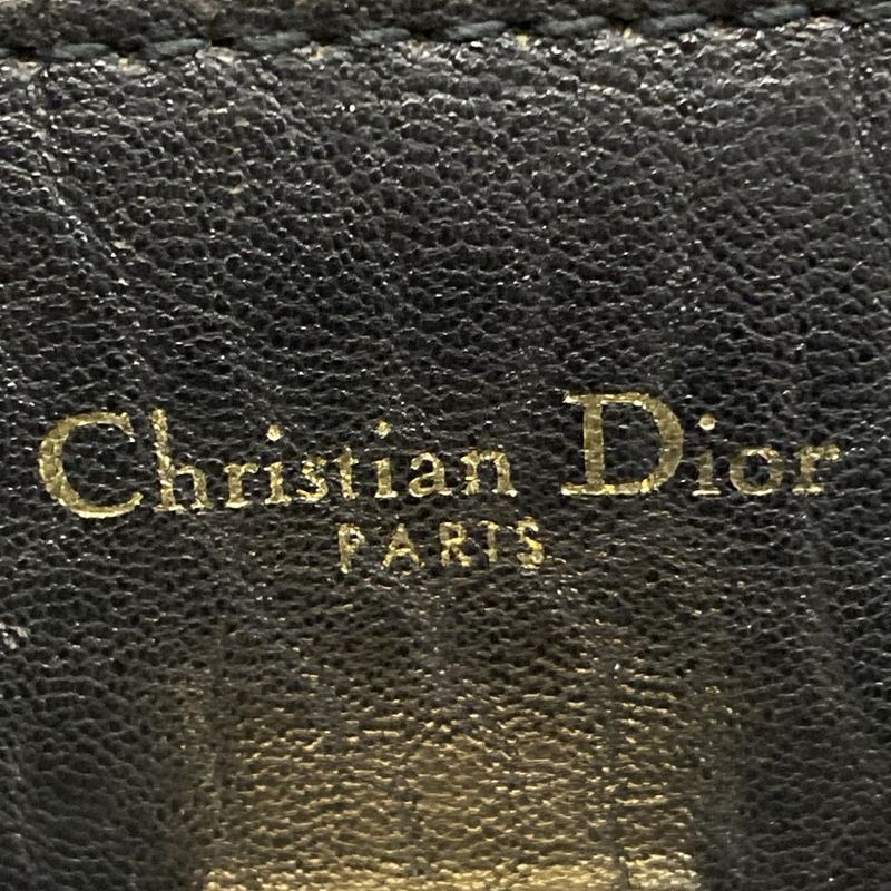 DIOR Christian Dior Handbag All Ever Black X Green Bee Leather