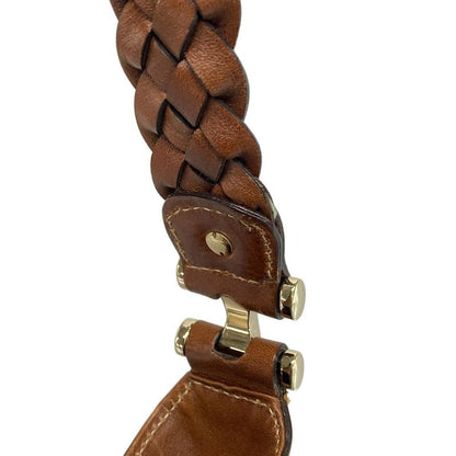 Gucci Handbag Horsebit GG Pattern 137592 Beige X Dark Brown Leather