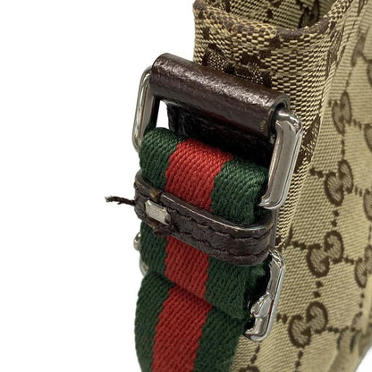 Gucci Shoulder Bag GG Pattern Sherry (web) 189749 Beige X Brown X Dark Brown