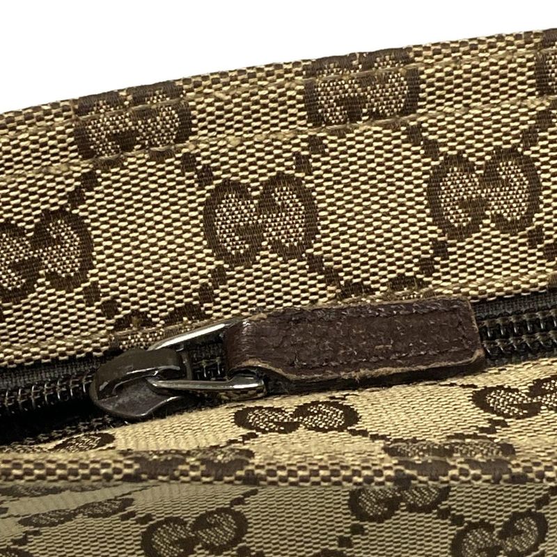 Gucci Shoulder Bag GG Pattern Sherry (web) 189749 Beige X Brown X Dark Brown