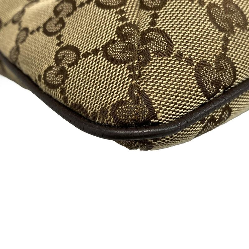 Gucci Shoulder Bag GG Pattern Sherry (web) 189749 Beige X Brown X Dark Brown