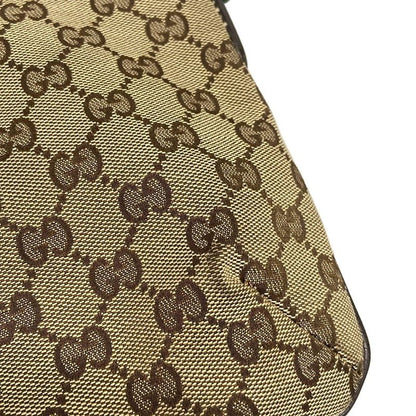 Gucci Shoulder Bag GG Pattern Sherry (web) 189749 Beige X Brown X Dark Brown