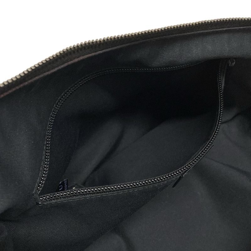 Gucci Shoulder Bag GG Pattern Sherry (web) 189752 Black Leather