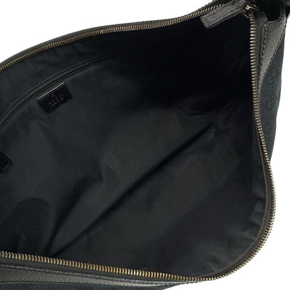 Gucci Shoulder Bag GG Pattern Sherry (web) 189752 Black Leather