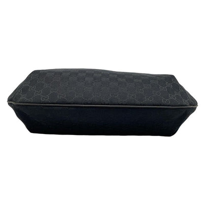 Gucci Shoulder Bag GG Pattern Sherry (web) 189752 Black Leather