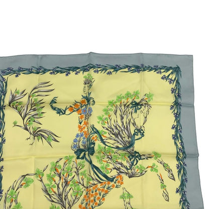 Hermes Hd'origny Blooming Horse Silk Scarf Multicolor