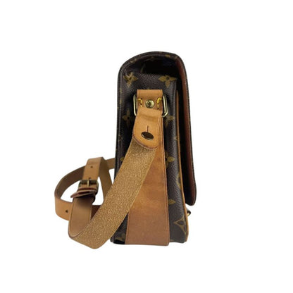 Louis Vuitton Crossbody Shoulder Bag Monogram Cartesier MM M51253