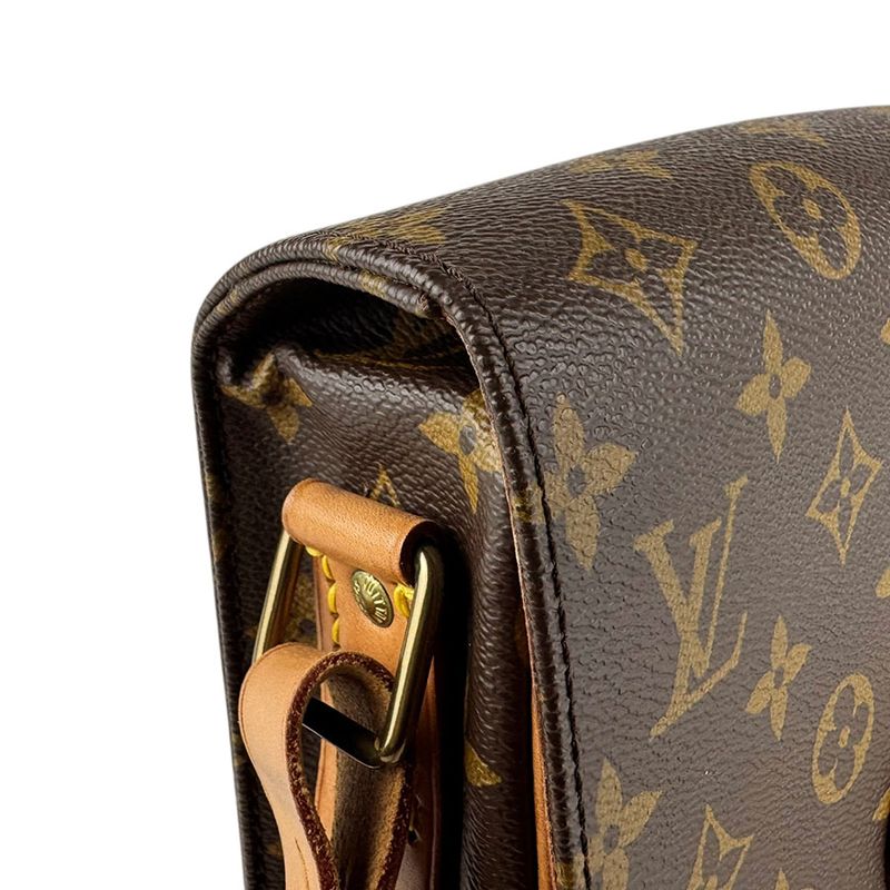 Louis Vuitton Crossbody Shoulder Bag Monogram Cartesier MM M51253