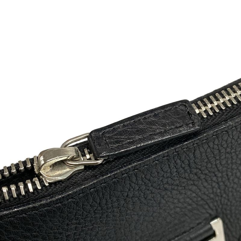 DIOR Christian Dior Shoulder Bag Street Chic Trotter Black X Blue Leather