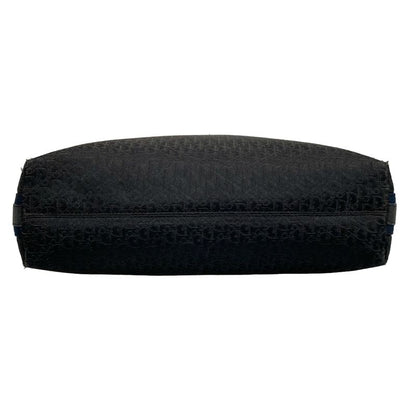 DIOR Christian Dior Shoulder Bag Street Chic Trotter Black X Blue Leather