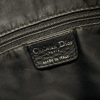 DIOR Christian Dior Shoulder Bag Street Chic Trotter Black X Blue Leather