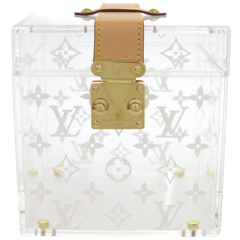 Louis Vuitton Boite Scott Monogram Gi0481 Plexiglas Clear Makeup Box Jewelry