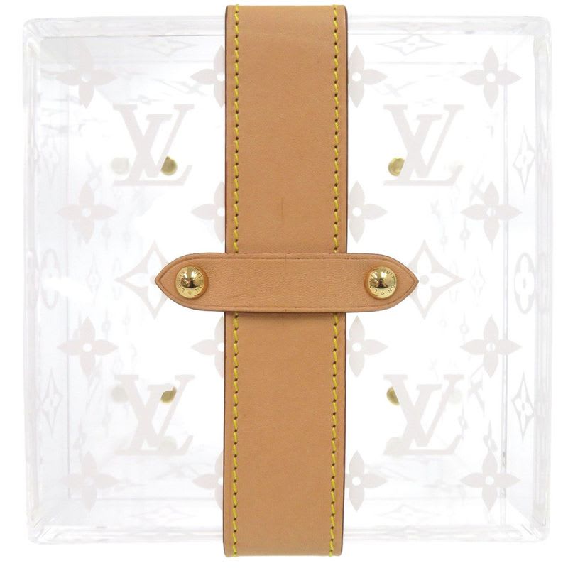 Louis Vuitton Boite Scott Monogram Gi0481 Plexiglas Clear Makeup Box Jewelry