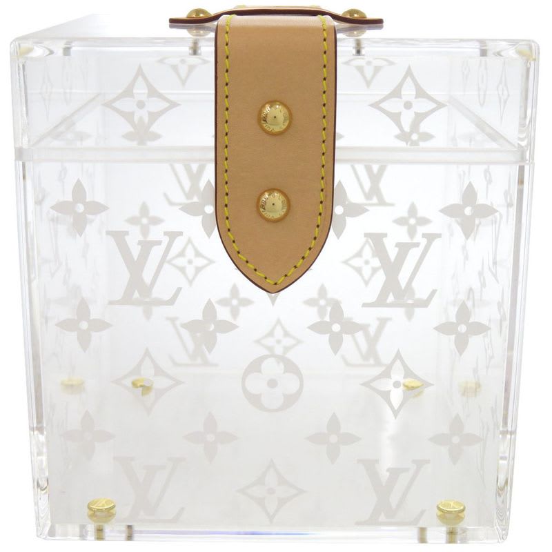 Louis Vuitton Boite Scott Monogram Gi0481 Plexiglas Clear Makeup Box Jewelry