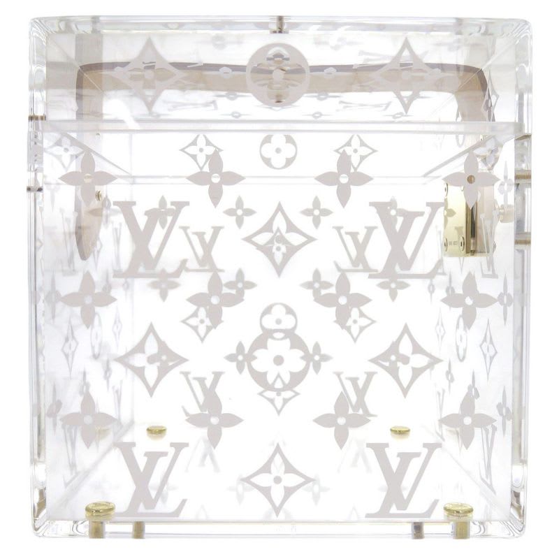 Louis Vuitton Boite Scott Monogram Gi0481 Plexiglas Clear Makeup Box Jewelry