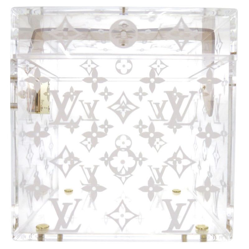 Louis Vuitton Boite Scott Monogram Gi0481 Plexiglas Clear Makeup Box Jewelry