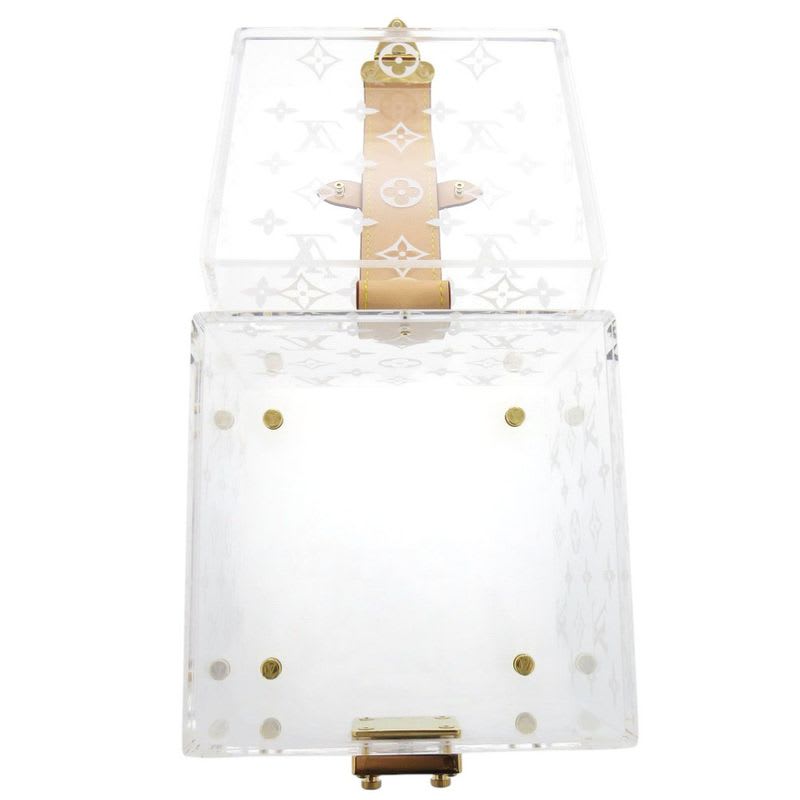 Louis Vuitton Boite Scott Monogram Gi0481 Plexiglas Clear Makeup Box Jewelry
