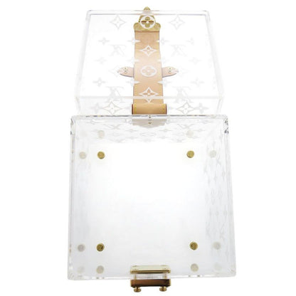 Louis Vuitton Boite Scott Monogram Gi0481 Plexiglas Clear Makeup Box Jewelry