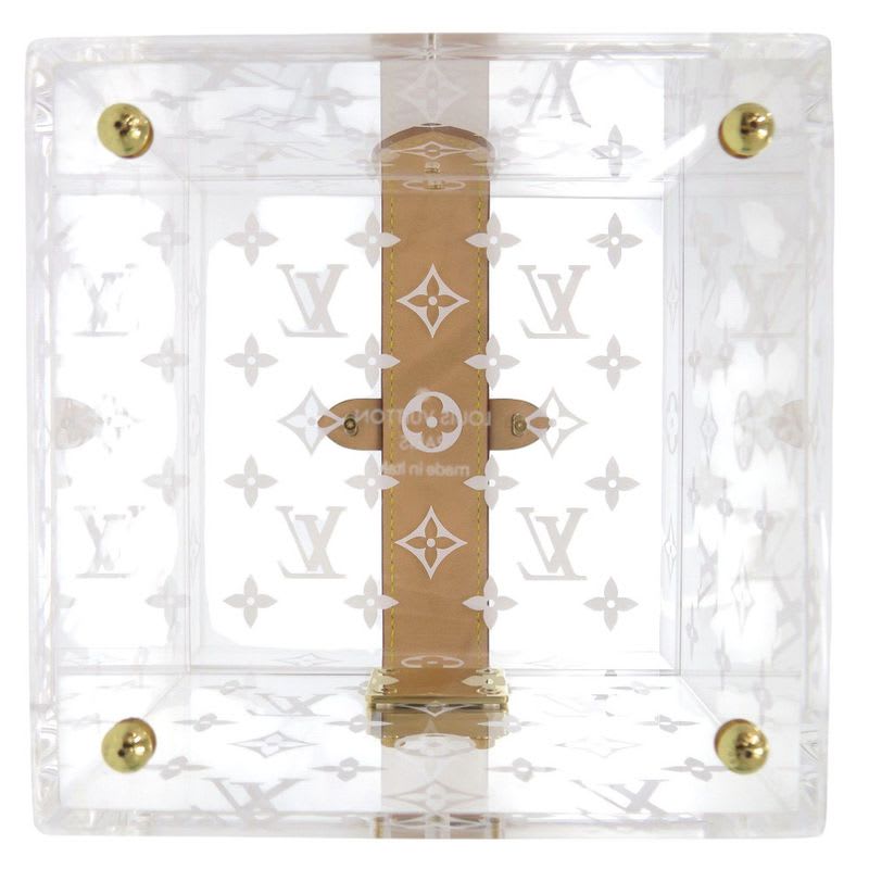 Louis Vuitton Boite Scott Monogram Gi0481 Plexiglas Clear Makeup Box Jewelry