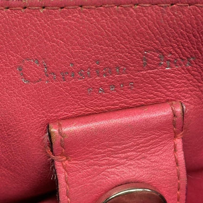 DIOR Christian Dior Tote Bag Diorissimo Dark Navy Silver Hardware Leather