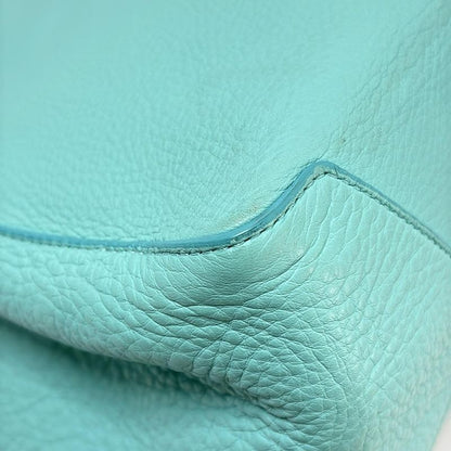 Tiffany & Co Tote Bag Tiffany & Coblue White Bicolor Leather