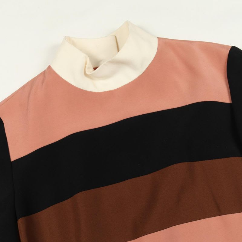 Fendi Dress Black Orange Rayon Silk